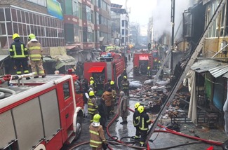 Fire in Kabul city causes extensive financial losses