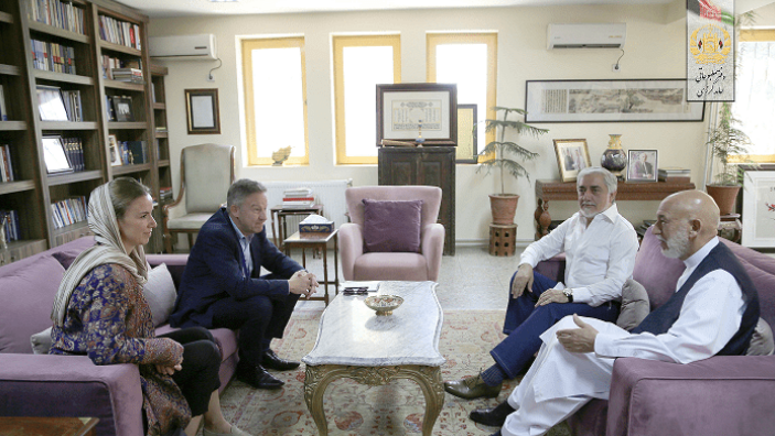 Karzai, Abdullah and Potzel reiterate call for reopening girls’ school 