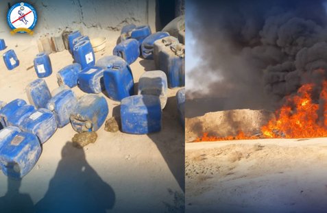 Drug processing and production factories destroyed