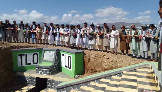 Water storage dam, canal inaugurated in Khost 