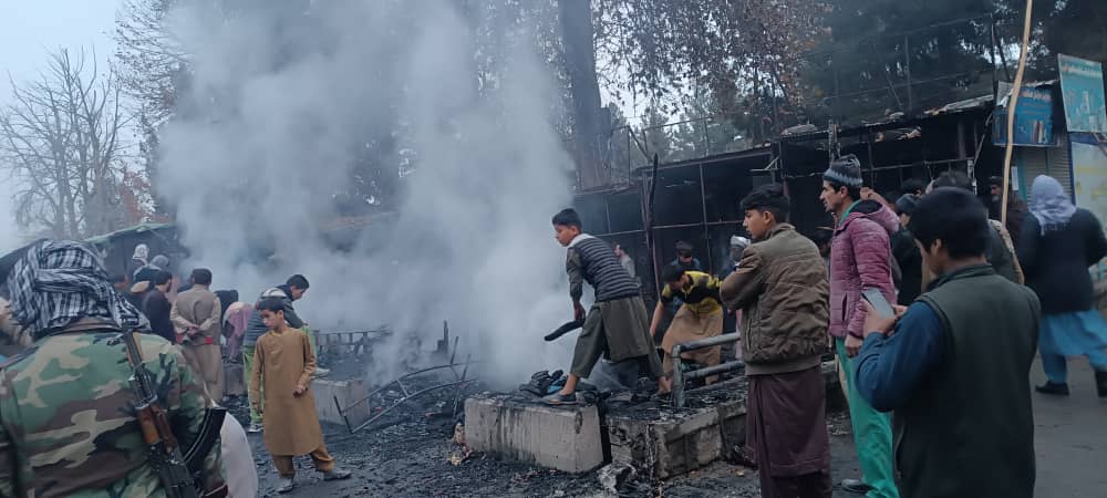 20 shops gutted in Badakhshan