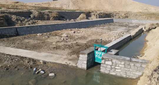 Irrigation canal constructed in Nangarhar