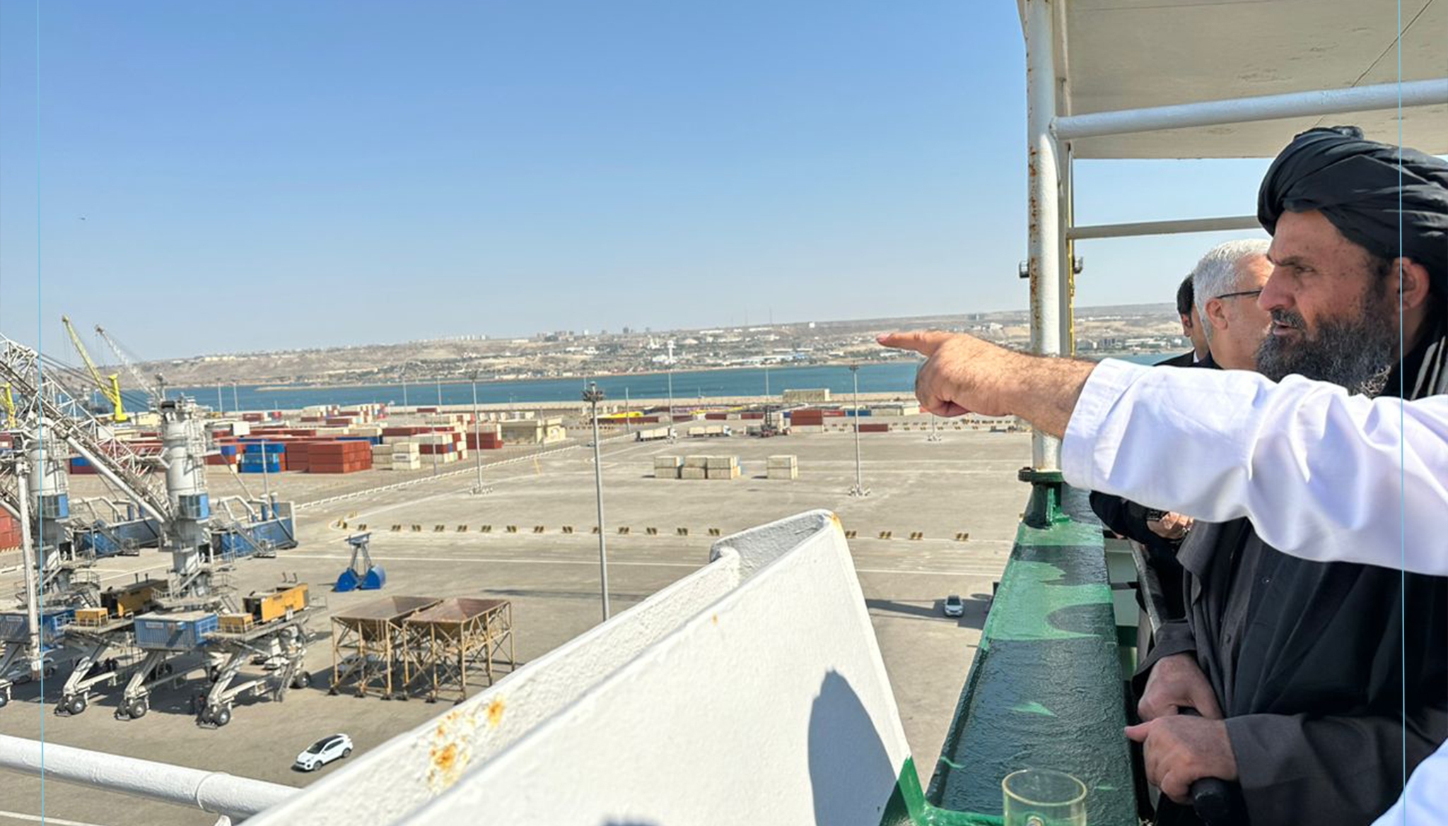 Mullah Baradar pays visit to Chabahar Port in Iran