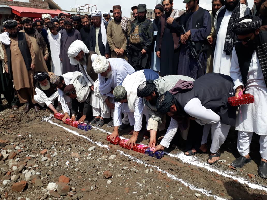 Construction of road launched in Khost city 