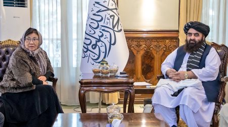 UN special representative meets Afghan foreign minister 