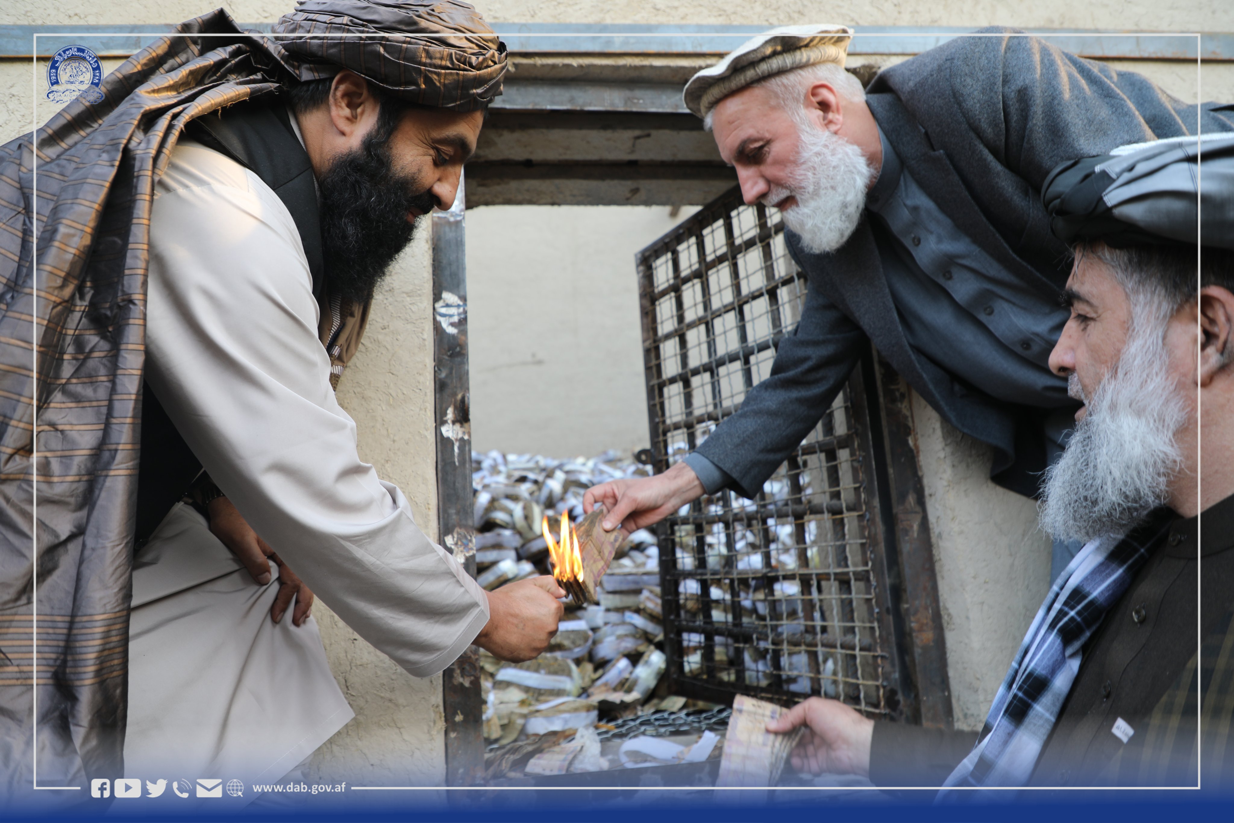 Nearly one billion mutilated banknotes burned in Balkh