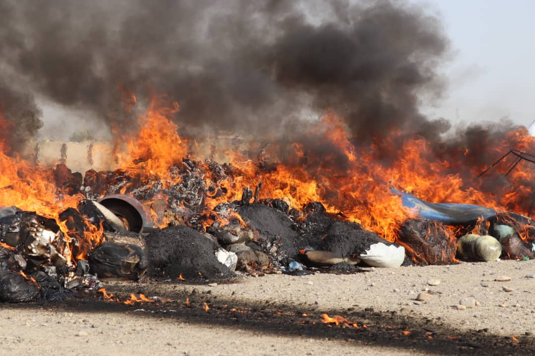 drug factory destroyed in Nimroz
