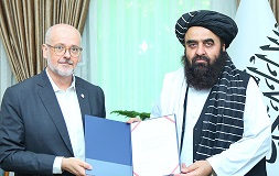 ICRC Afghanistan head presents credentials to FM Muttaqi