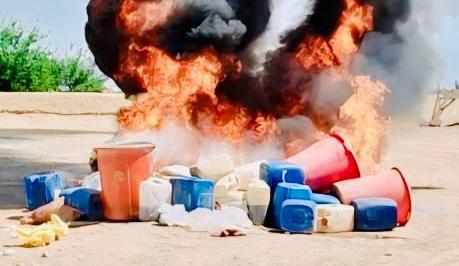 2 drug factories destroyed in Nimroz