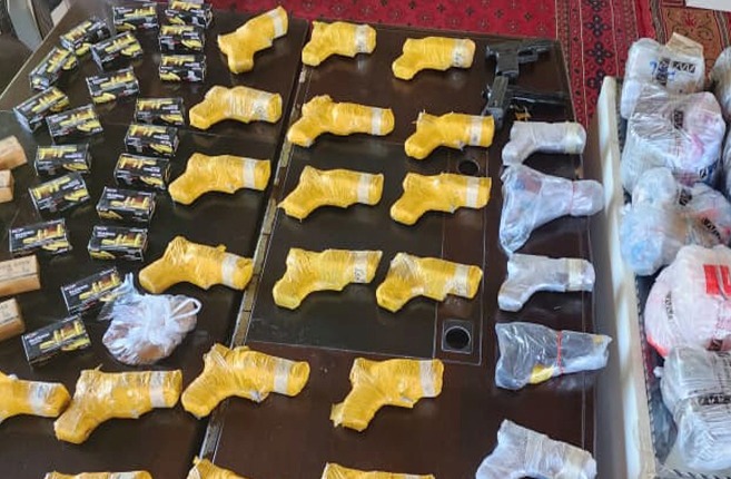 Weapons smuggled from Pakistan seized in Paktiya