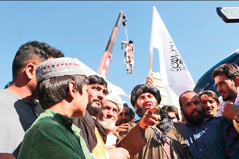 Four kidnappers killed, their bodies hanged publicly