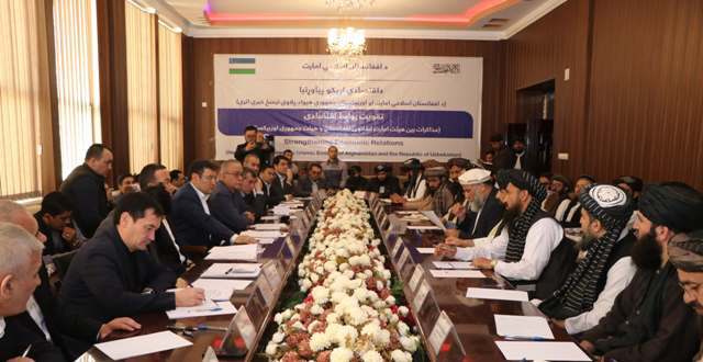 Senior Afghan, Uzbek officials discuss strengthening economic ties 
