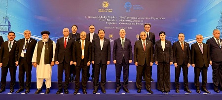 د صنعت وزير د ايکو سازمان پنځمه ناسته کې ګډون او وينا وکړه 