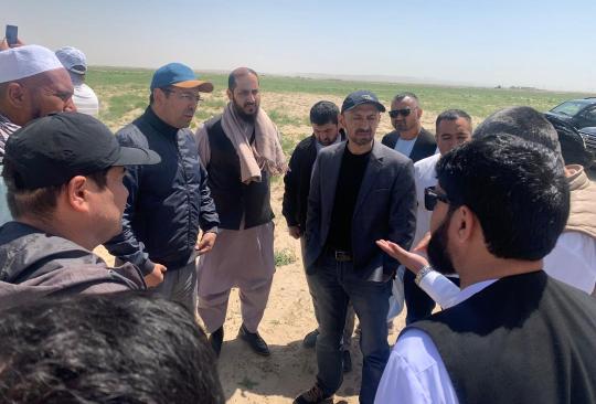 راتلونکي مياشت فارياب کې د افغان – ازبک بڼ کې د نيالګيو کېنولو چارې پيليږي