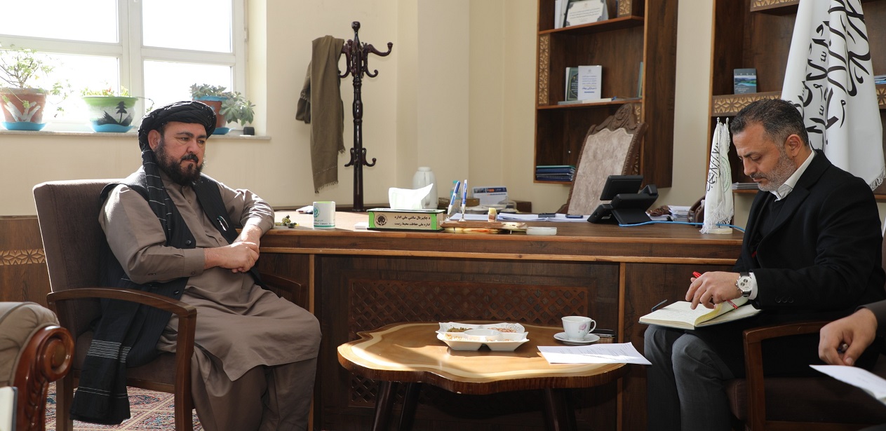 د چاپېریال ساتنې ملي ادارې مرستيال د UNDP له مسوولینو سره وکتل