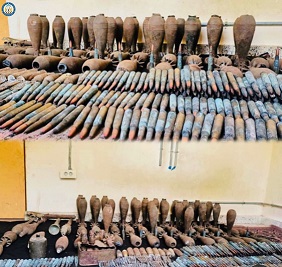 لغمان کې د سپکو او درندو وسلو مرمۍ نيول شوي