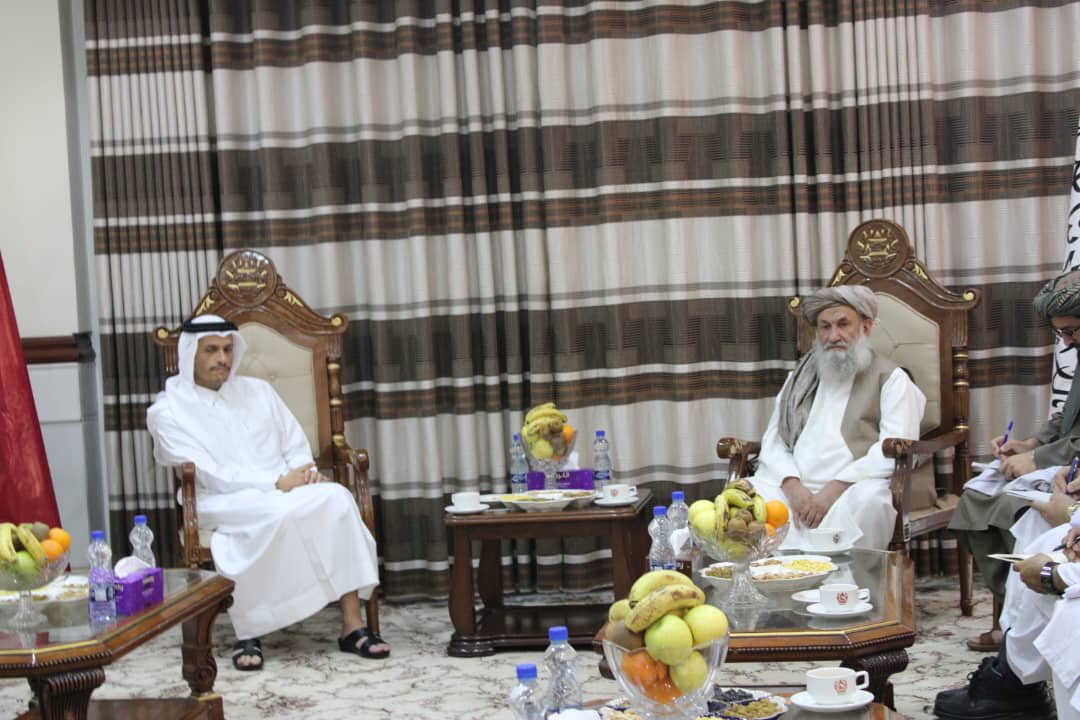 د قطر هېواد يو لوړ پوړی دولتي پلاوی کندهار ته راغلی